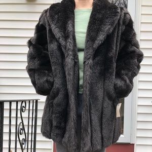 Faux fur coat
